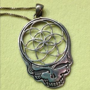 Sterling silver Grateful Dead pendant
